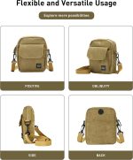 Small Crossbody Bag Side Shoulder Bag For Men, Women Mini Messenger Bag - Image 7